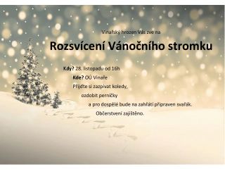 Rozsvícení vánočního stromu