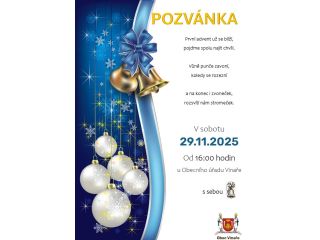 Rozsvícení vánočního stromu ve Vinařích