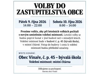 Volby info leták